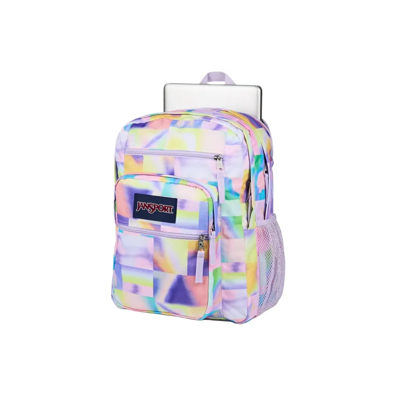 JanSport Polyester Backpack Women's Pink & Blue-3