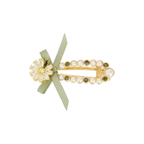 SHINE Copper+Synthetic Cubic Zirconia+Synthetic Pearl Hair Clips Women's