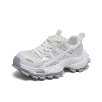 LIANGHUO Cushioning, Slip Resistant, Impact Resistant, Lightweight Low Top Chunky Sneakers Women's