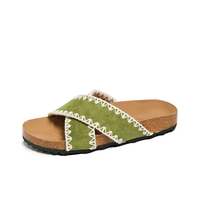 Puppytown Slip Resistant Quiet Slide Slippers Women's-8