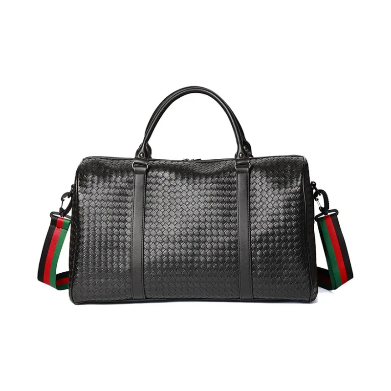 Yalu PU Handbag Travel Bag Men's Black-0