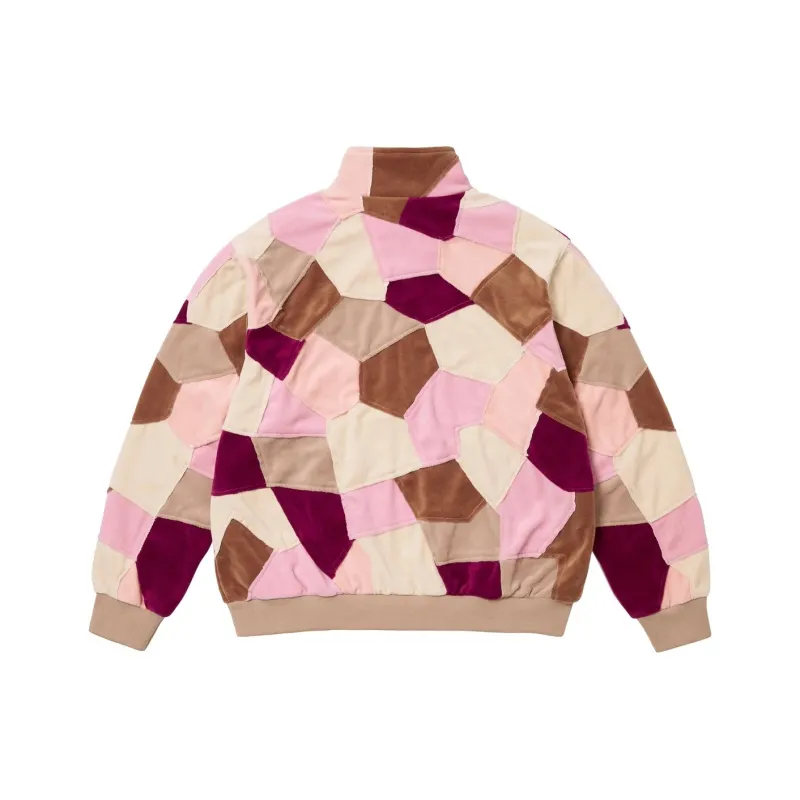 Supreme Patchwork Velour Track Jacket-8