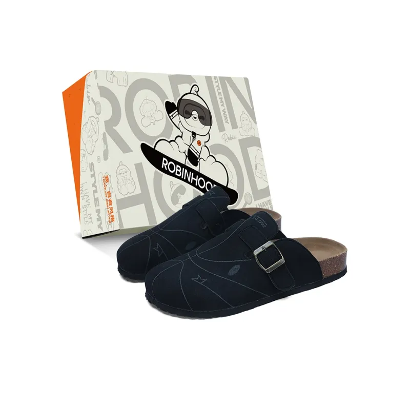 ROBINHOOD Odor Resistant Abrasion Resistant Slip Resistant Antibacterial Closed Toe Slippers Men's Box Included-0