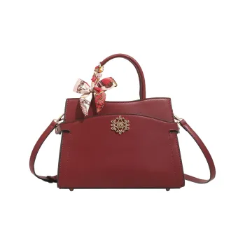 H YXIANG Microfiber Synthetic Leather Crossbody One Shoulder Handbag Women's Red