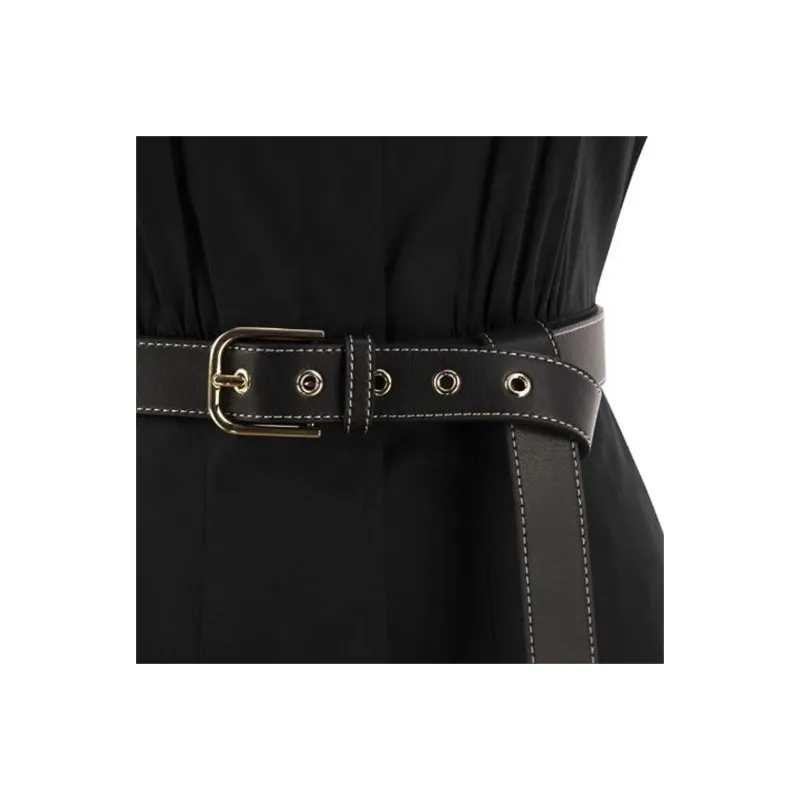MaxMara Studio Short Sleeved Dress Women's Black-3