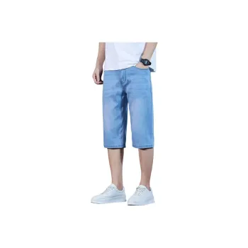 FAWENXIANGZI Denim Shorts Men's