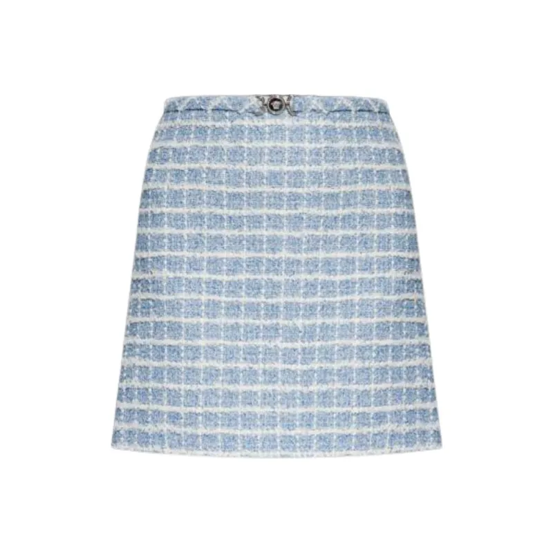 VERSACE Tweed Mini Skirt-0