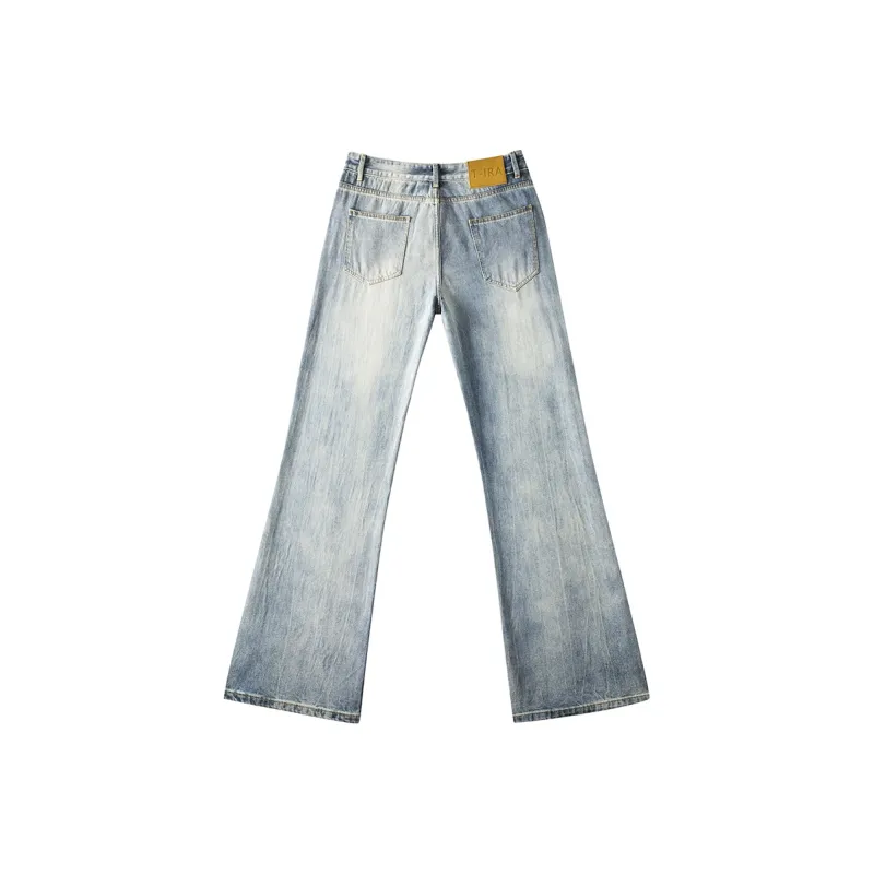 T IRA Jeans Unisex Ice Blue[Lightning Ripple Bamboo Flagship Edition]-1