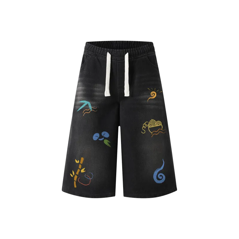 Kung Fu Panda Denim Shorts Unisex-0