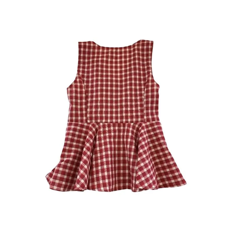 TIBINB Tank Tops Women's Red-1