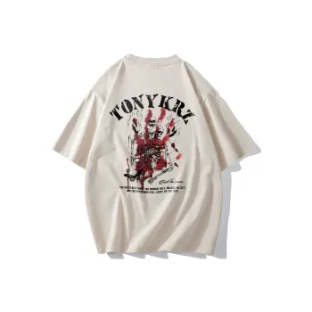 TONYKRZ T Shirt Unisex Light Beige Apricot