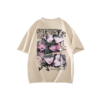 SOIE T Shirts Unisex Light Beige Apricot