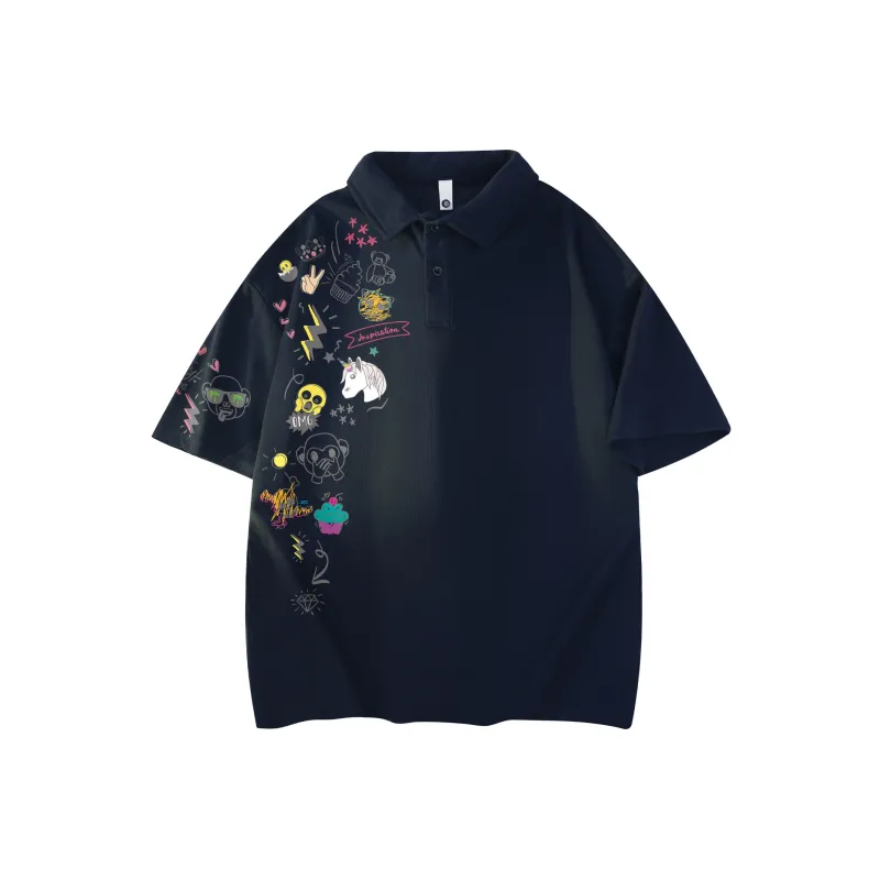 Emoji Polo Shirts Unisex-20