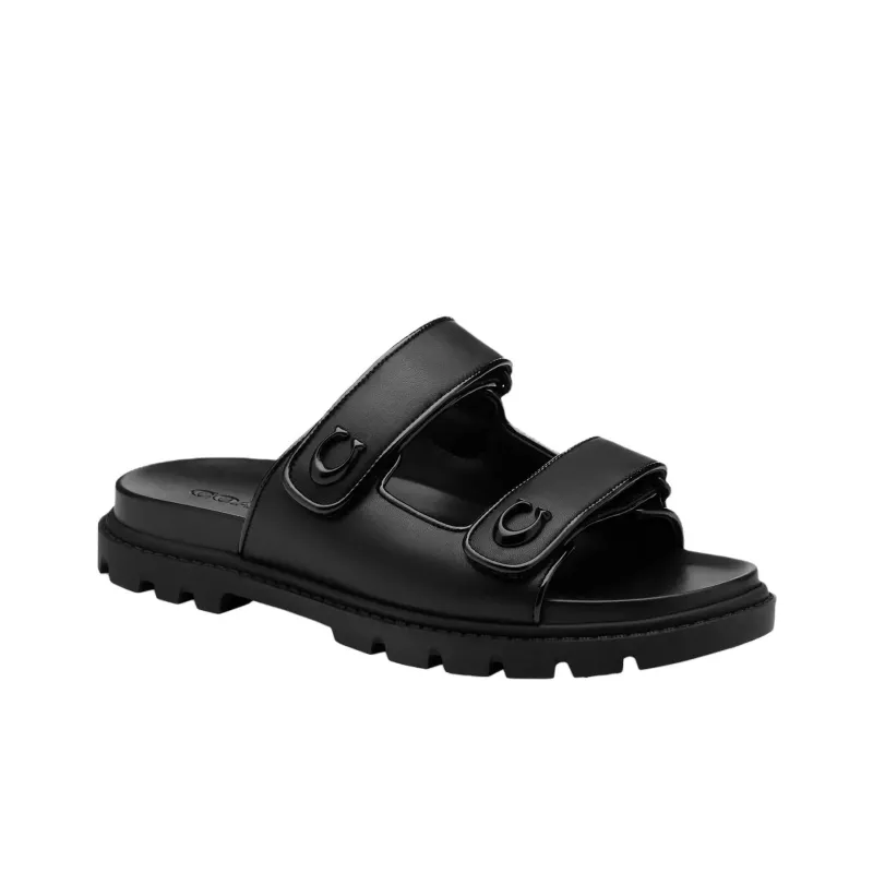 COACH Slide Slippers Women's Black-2