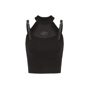 GIMING Crop Tops Women's Black