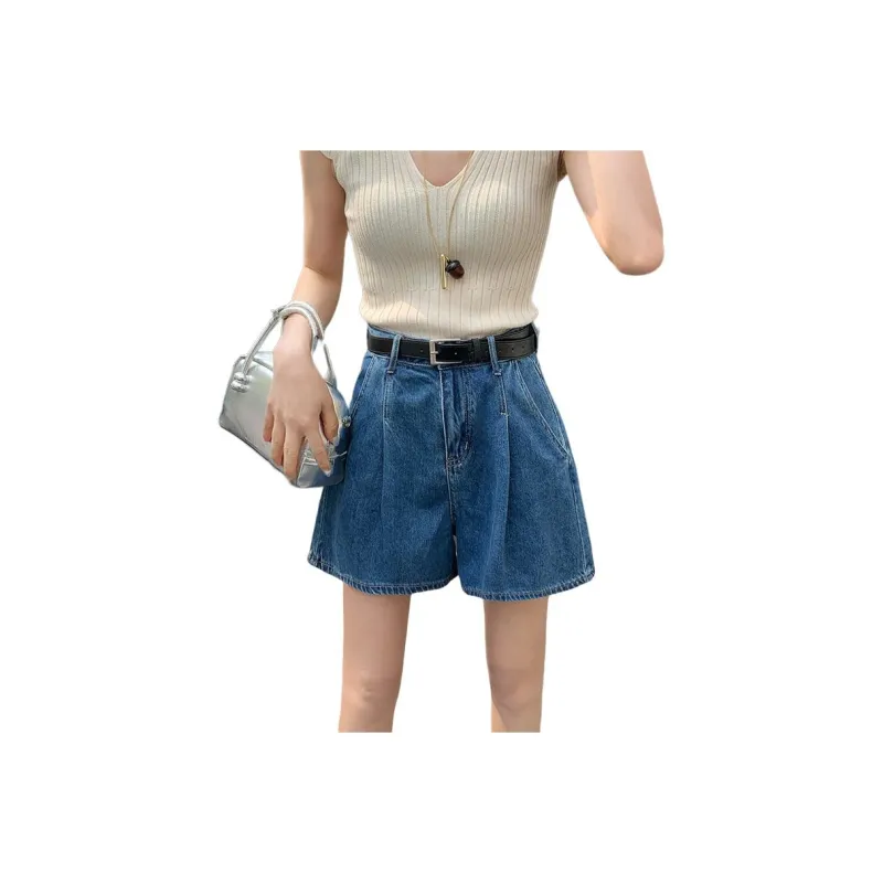 Kazakhstan Denim Shorts Women's-0