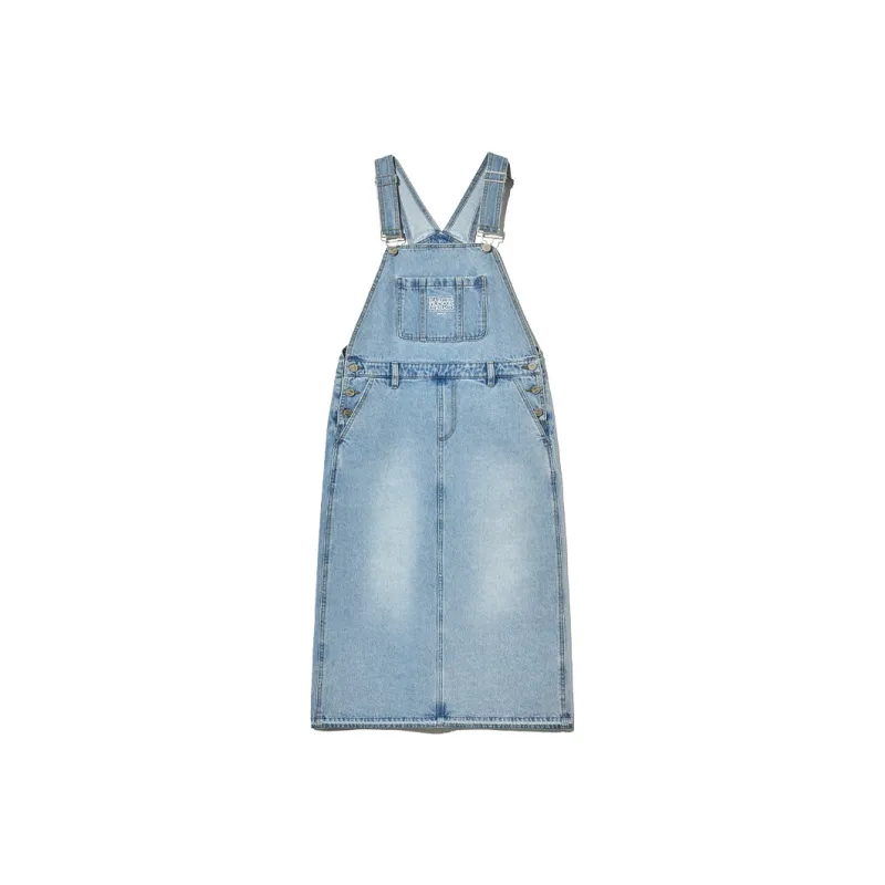 MARITHE FRANCOIS GIRBAUD Denim Suspender Skirt Women's-4