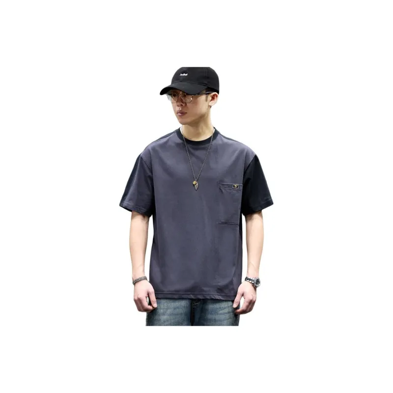 BUYDAUL T Shirts Men Black-0