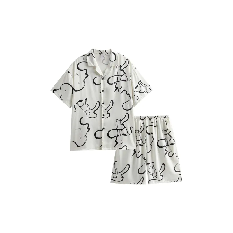 Same Language Men Pajama Sets-0