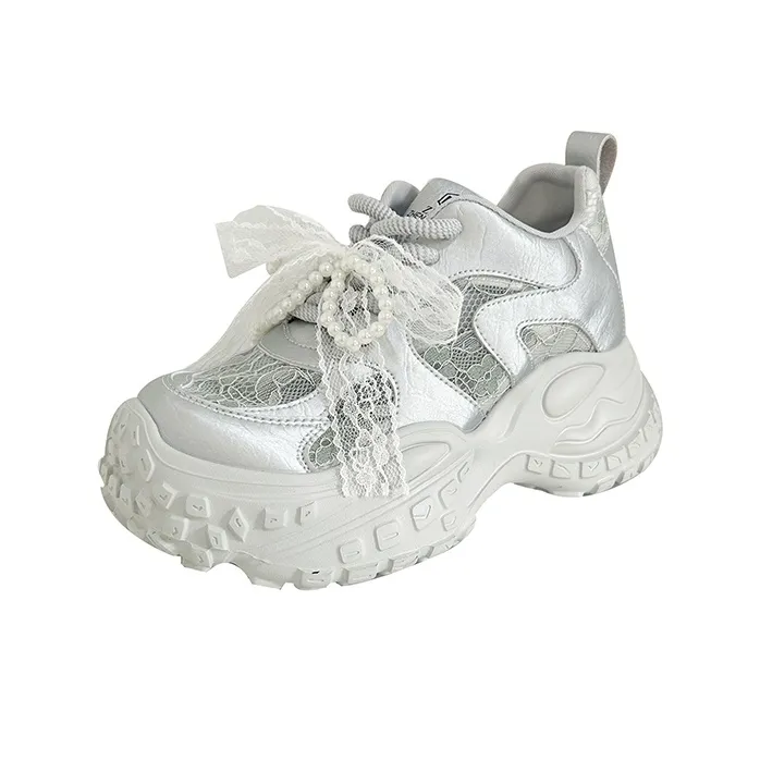 POOQ Low Top Chunky Sneakers Women's-6