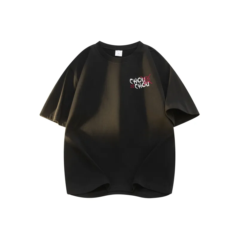 CHOUCHOUS Drop Shoulder Sleeve T Shirt Women's-3