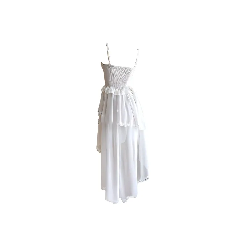 Mu Xiao Xin Slip Dresses Women's Champagne-1