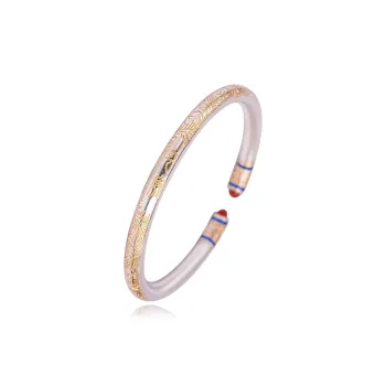 YISHIQING 999 Fine Silver Sterling Silver Bracelets Unisex