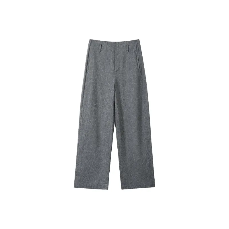 SHUXI Casual Pants Women's Green Peas Beige-3