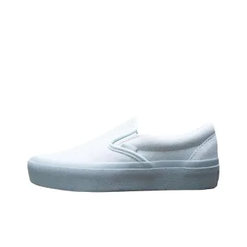 Vans CLASSIC SLIP ON Anti Slip Wear Resistant Low Top Skateboard Shoes Women's Blue