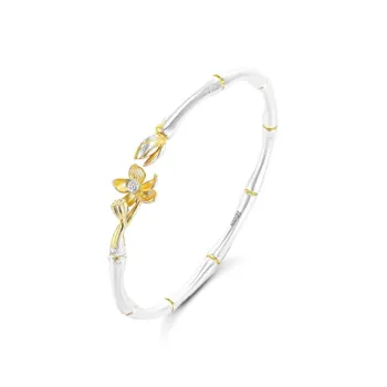 YUOFFICIAL 999 Fine Silver Bangles Unisex