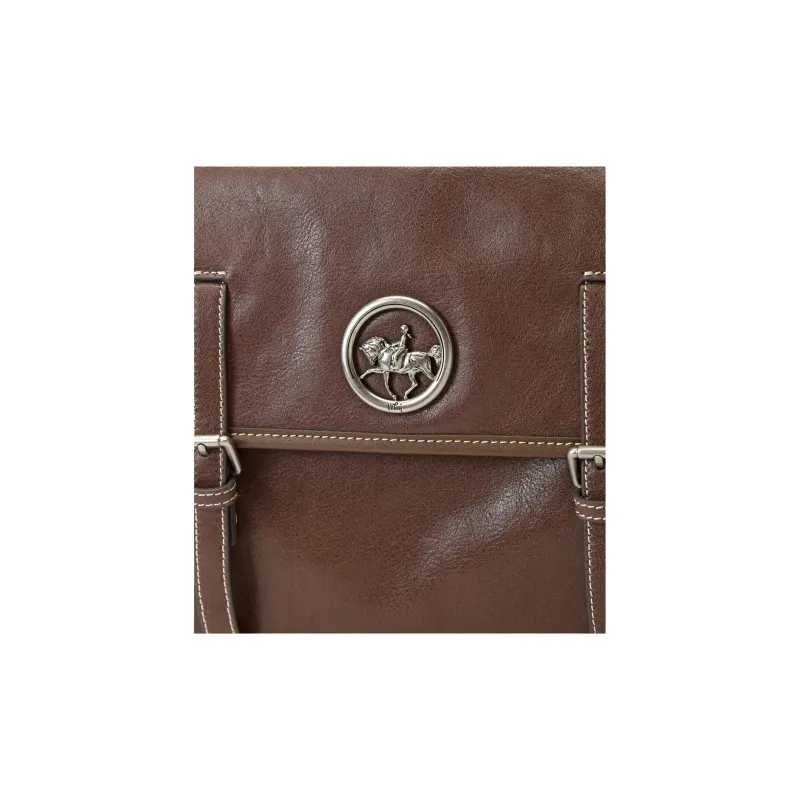 Why Vegetable Tanned Cow Leather Messenger Crossbody Bag, Shoulder Bag Medium Size Women's Multicolor-5