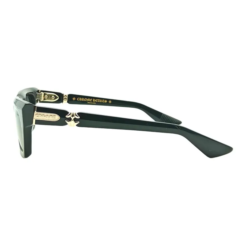 Chrome Hearts Acetate Silver Square Sunglasses Women's Black-2