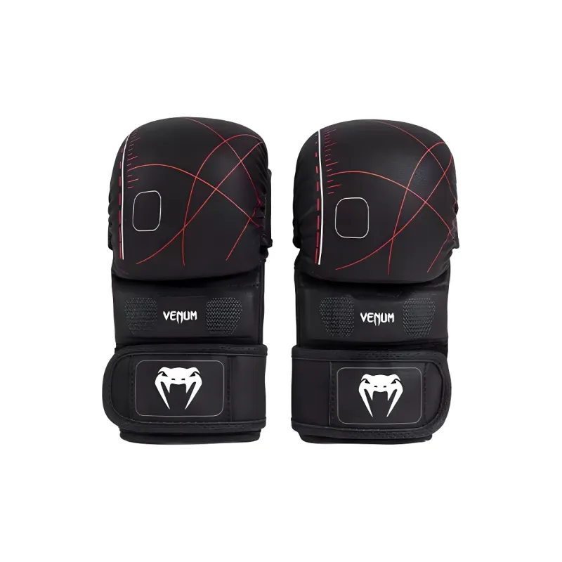VENUM Boxing Gloves Competition Unisex Black/Flame Red-0