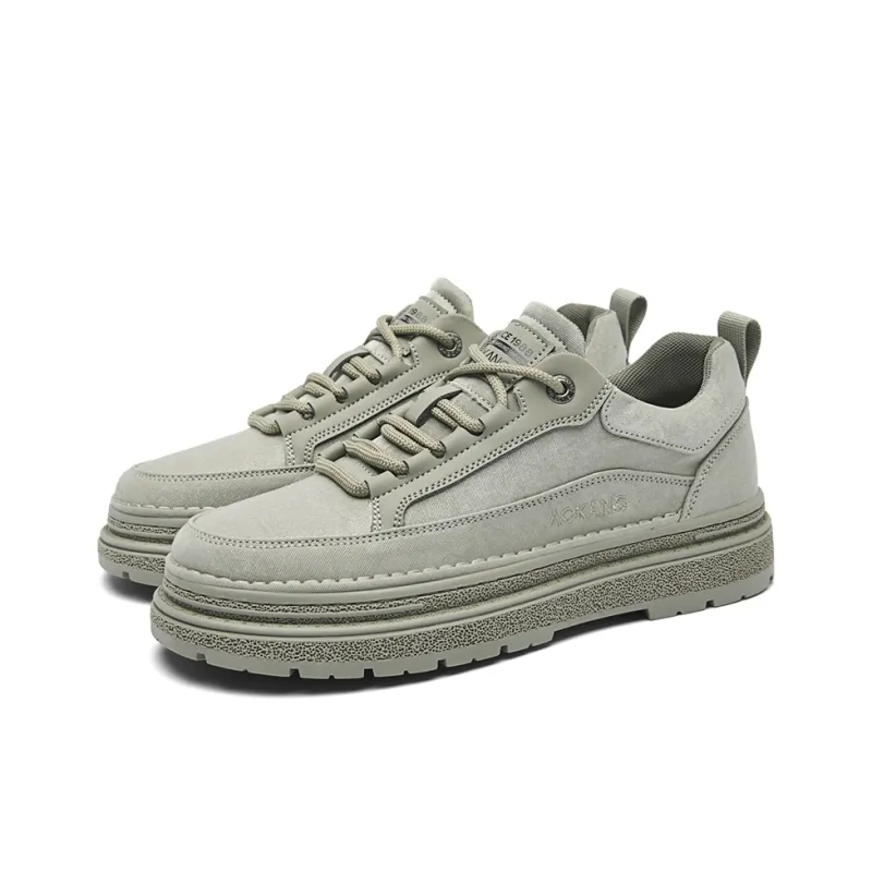 AOKANG Fashion Classics Series Anti Slip And Wear Resistant Height Increasing Low Top Skateboard Shoes Men's-3