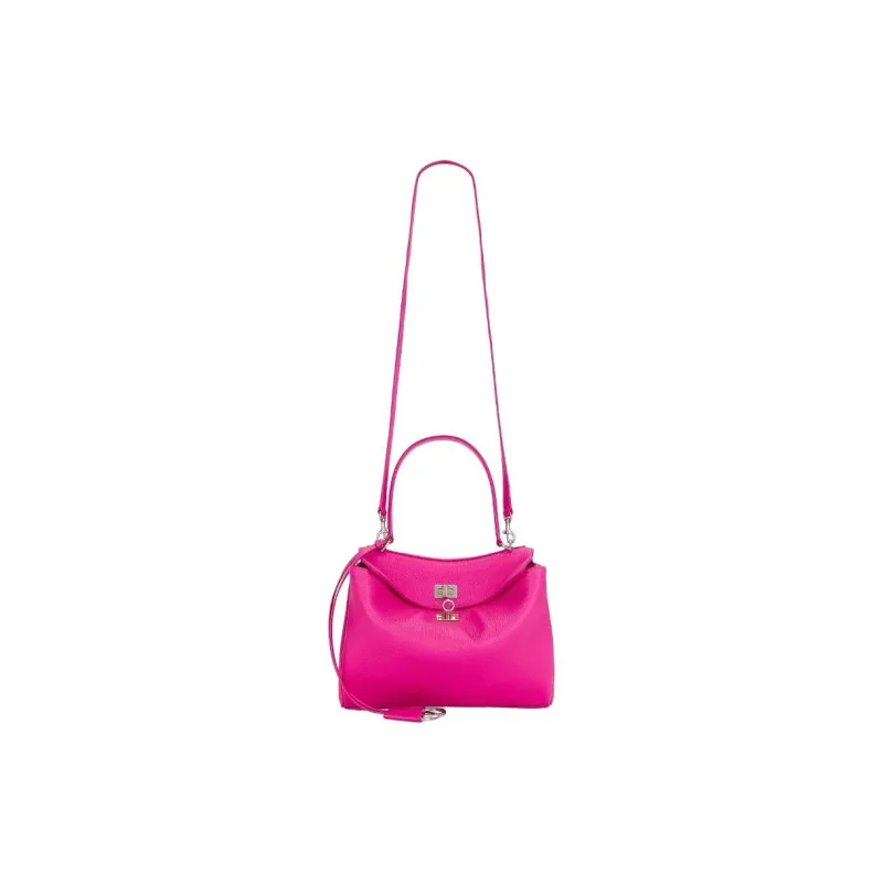 Balenciaga Rodeo Grain Calfskin One Shoulder Handbag Trumpets Women's Exquisite Red-4