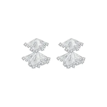 ZEGL S925 Silver Stud Earrings Women's
