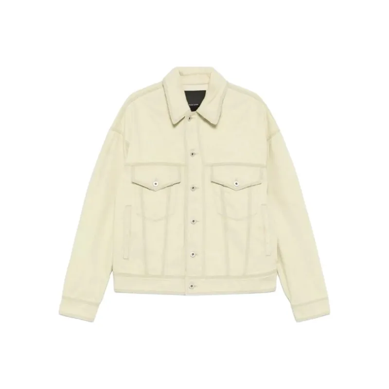 FEDERICO CINA Raw cut Denim Jacket-0