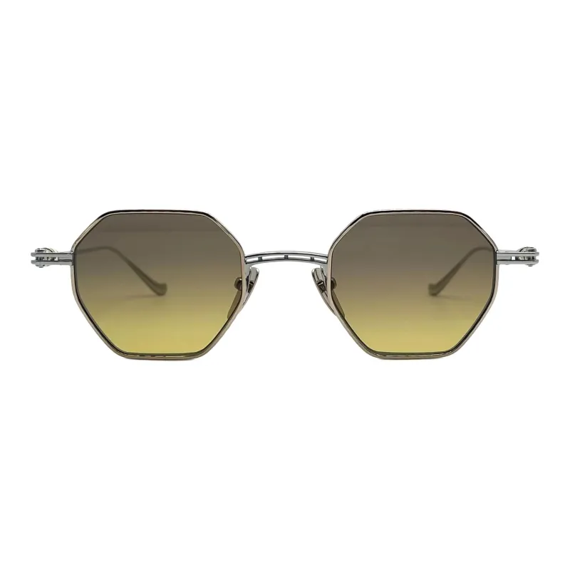 Chrome Hearts Titanium Irregular Shape Sunglasses Men's Silver-2