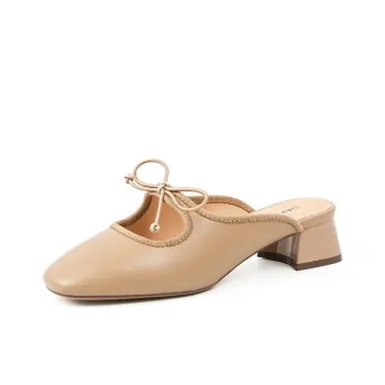 DAPHNE Rubber Sole Slip Resistant Closed Toe Slippers Women's