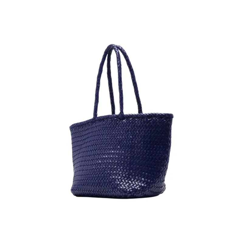 Dragon Diffusion Calfskin Tote Bag, Shopping Bag, Handbag Trumpets Women's Blue Purple-1