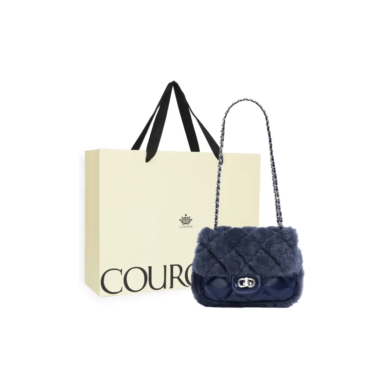 COURONNE Cow Leather Shoulder Bag Regular Women's Multicolor-18