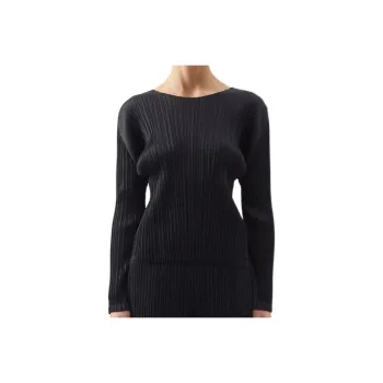 Homme Plissé Issey Miyake Sweatshirt Women's Black
