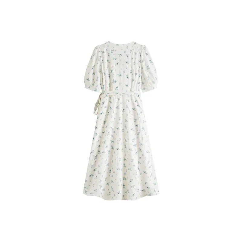 Mu Xiao Xin Short Sleeved Dress Women's-1
