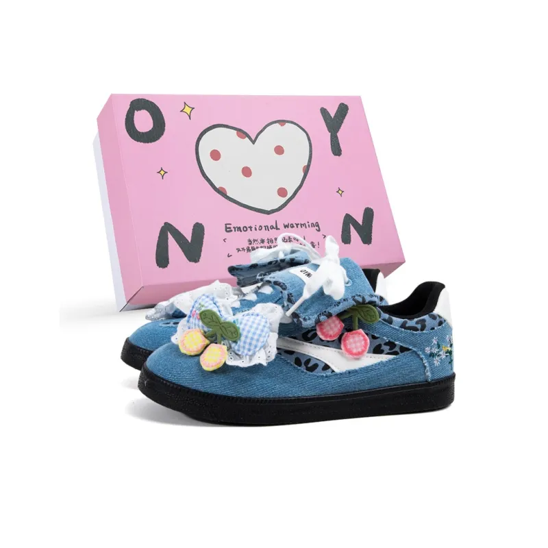OYNN Young Baby Series Slip Resistant, Abrasion Resistant, Lightweight Low Top Skateboard Shoes Women's Blue-0