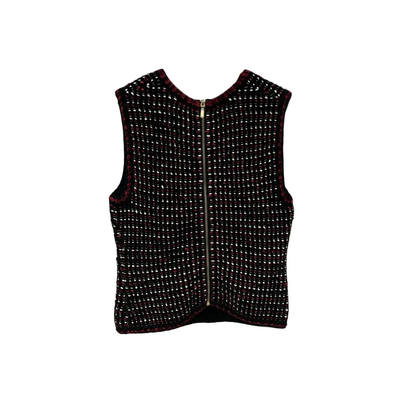CHANEL 20K Tank Top Women's Black Red-0