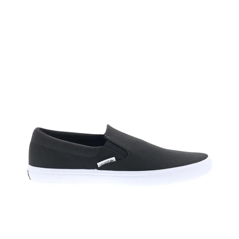 LACOSTE Slip On Base Abrasion Resistant Low Top Casual Shoes Men's Black-1