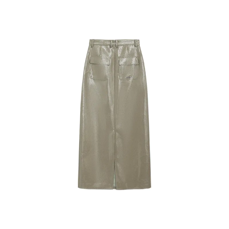 PRIVATE POLICY SS25 Casual Long Skirt Women's-1