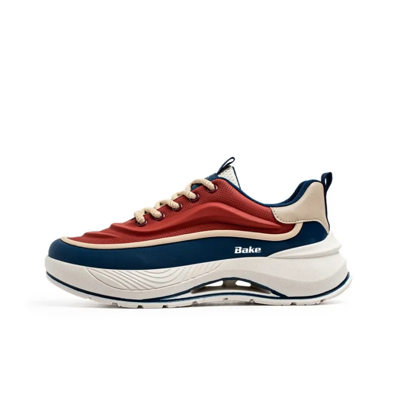 BAKE Breathable Height Increase Low Top Skateboard Shoes Men's-6