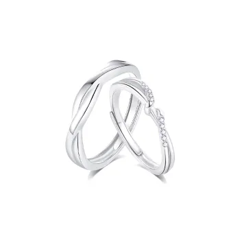 KUMET Sterling Silver Rings Unisex