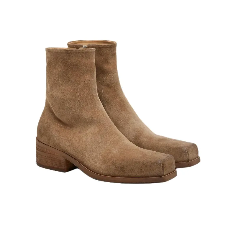 Marsèll Cassello Square Toe Ankle Boots-1